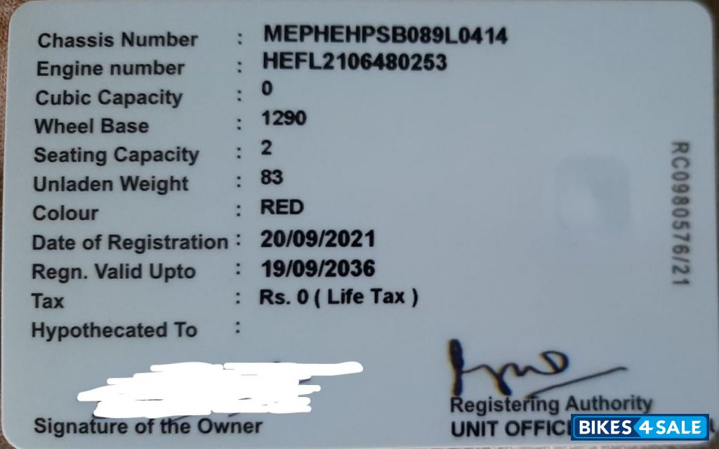 Red Hero Electric Optima HX Dual Battery