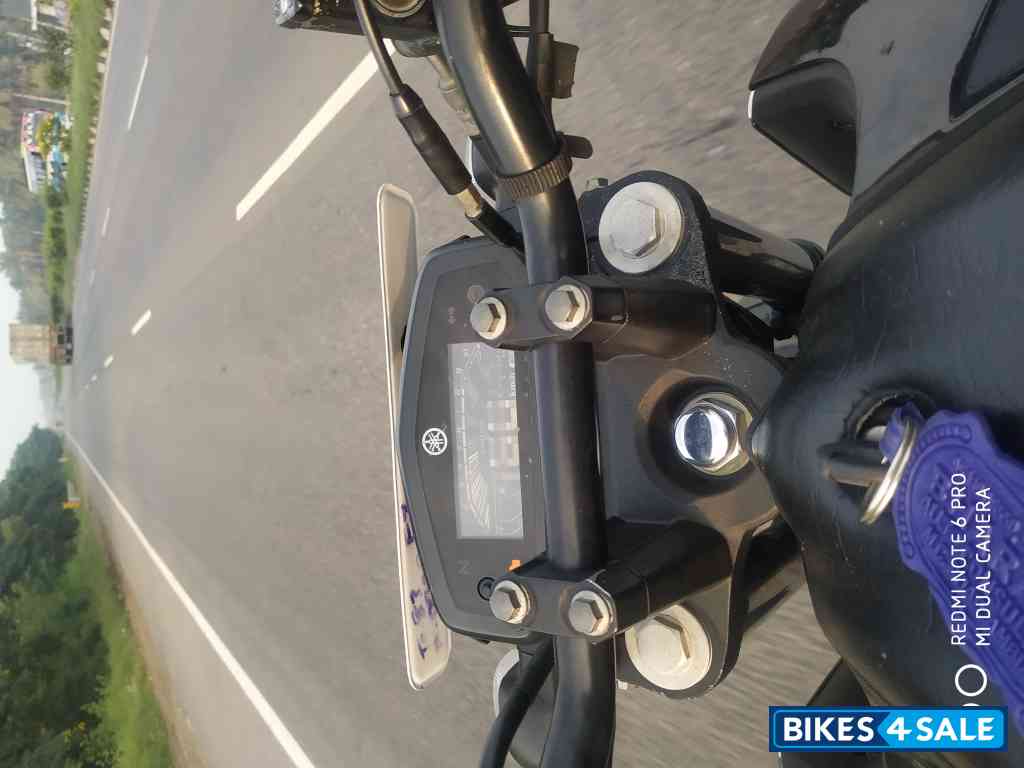 Black Yamaha FZ FI V3 BS6