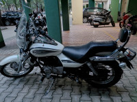 White & Black Bajaj Avenger Cruise 220