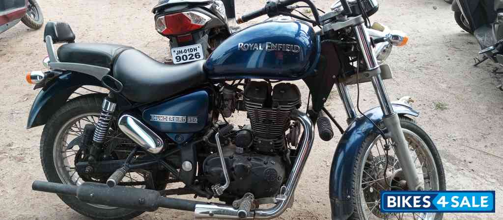 Blue Royal Enfield Thunderbird 350