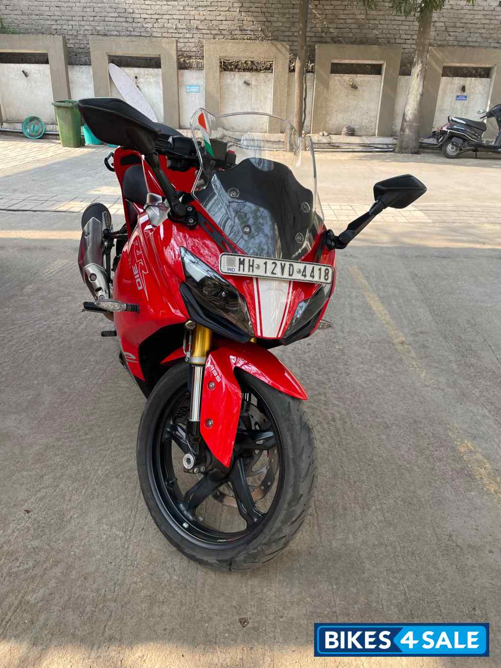 Racing Red TVS Apache RR 310