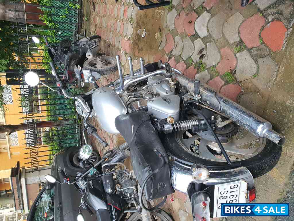 Silver Royal Enfield Bullet Electra