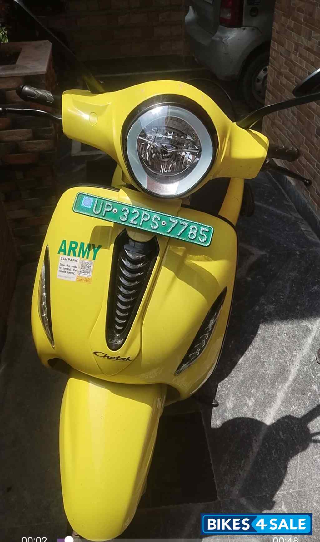 Lemon Colour Bajaj Chetak Blue 2901 Standard