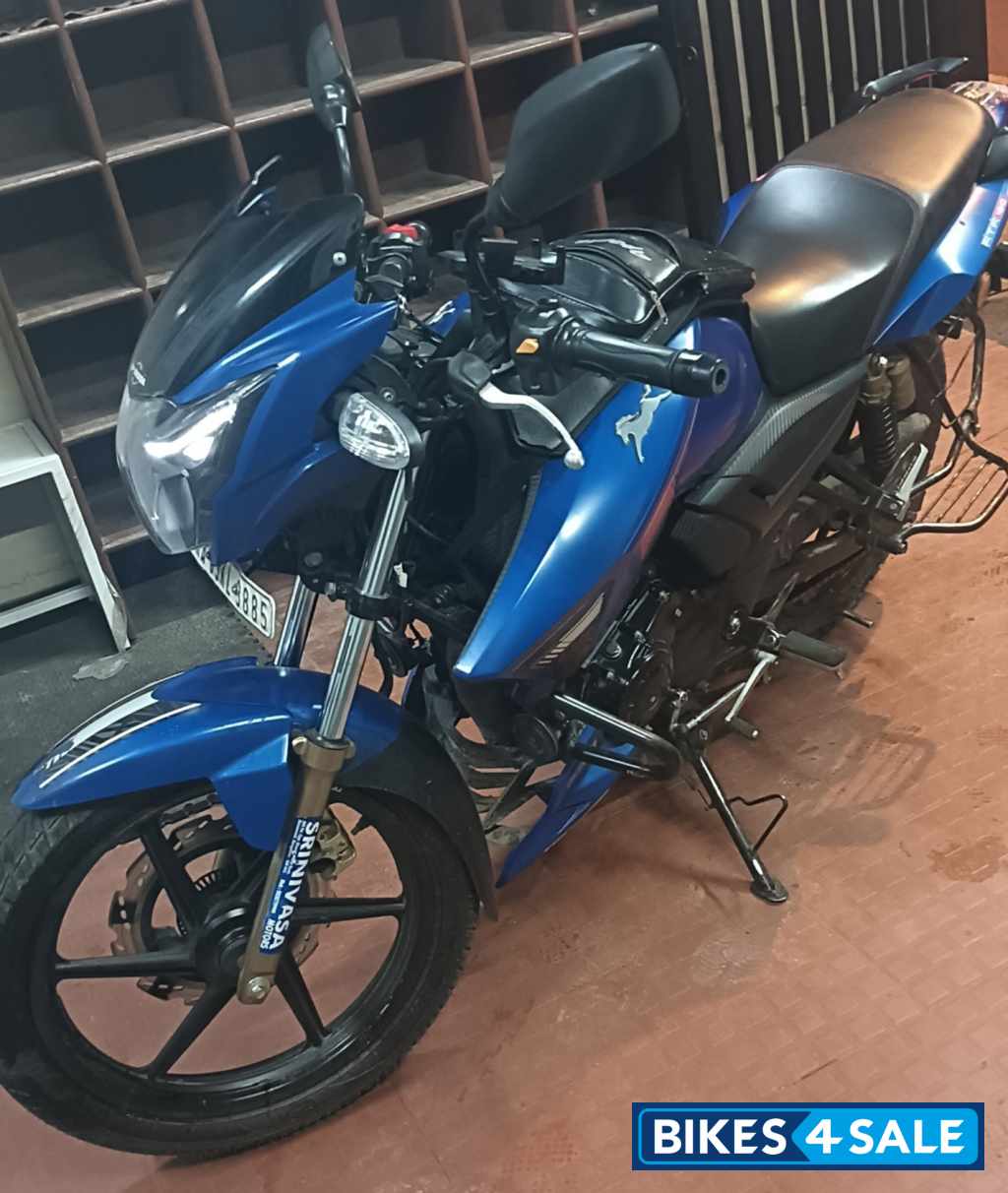 Matte Blue TVS Apache RTR 180 BS6