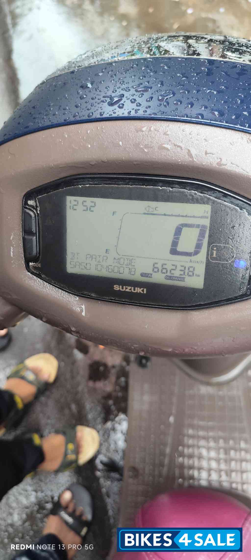Blue Suzuki Access 125 Bluetooth Enabled