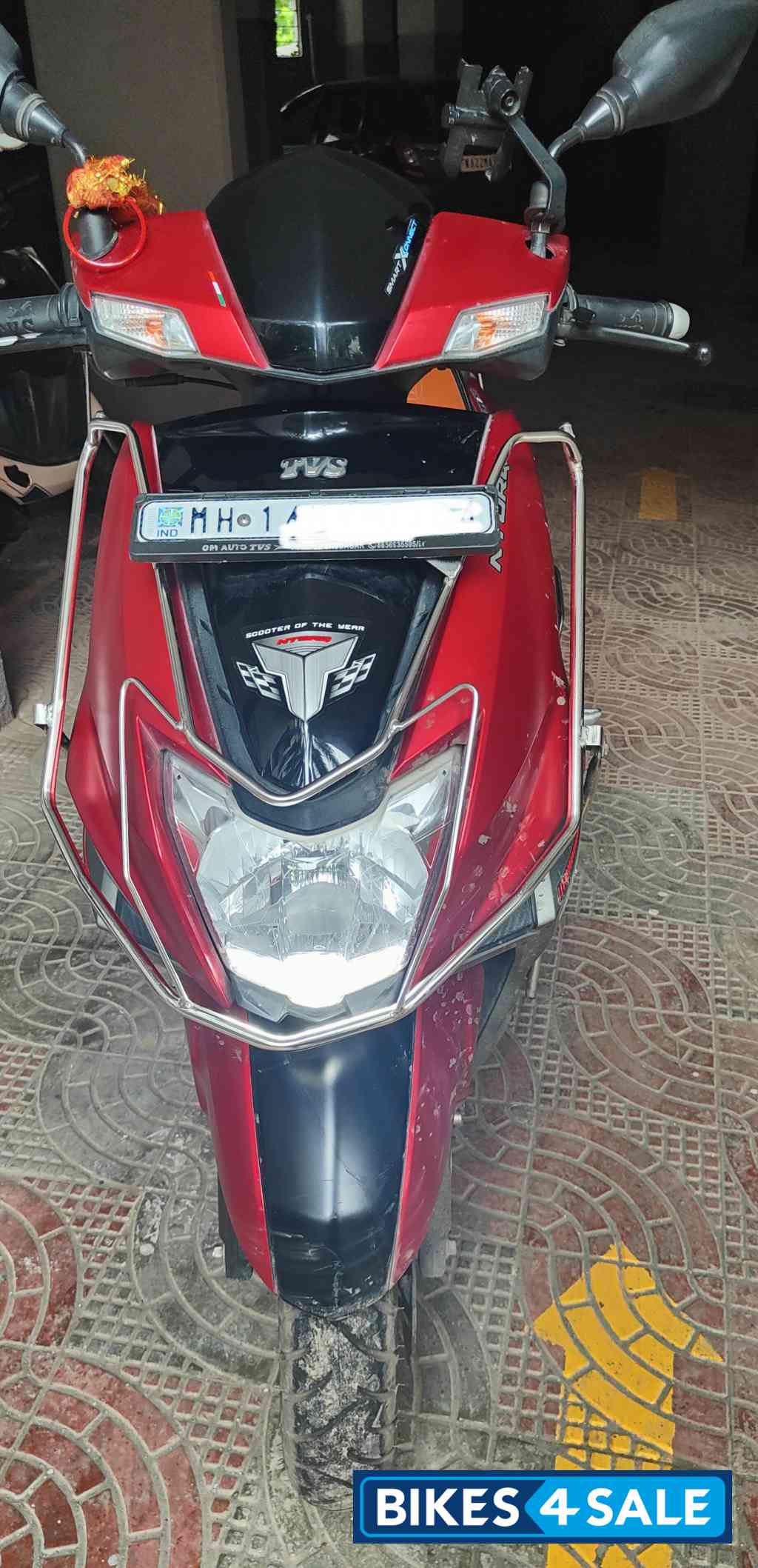 Matte Red TVS NTORQ 125