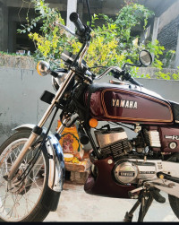 Maroon Yamaha RX 100
