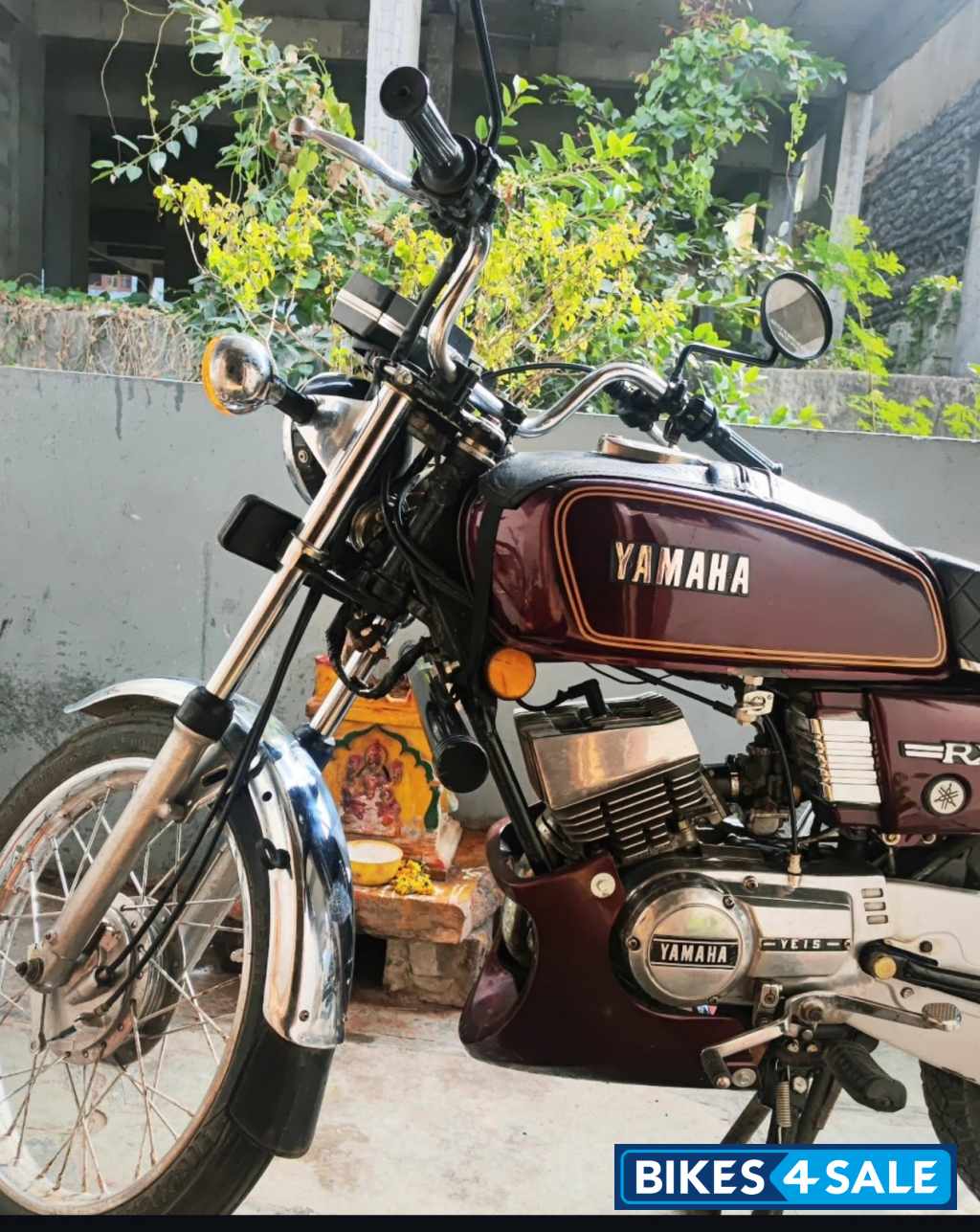 Maroon Yamaha RX 100