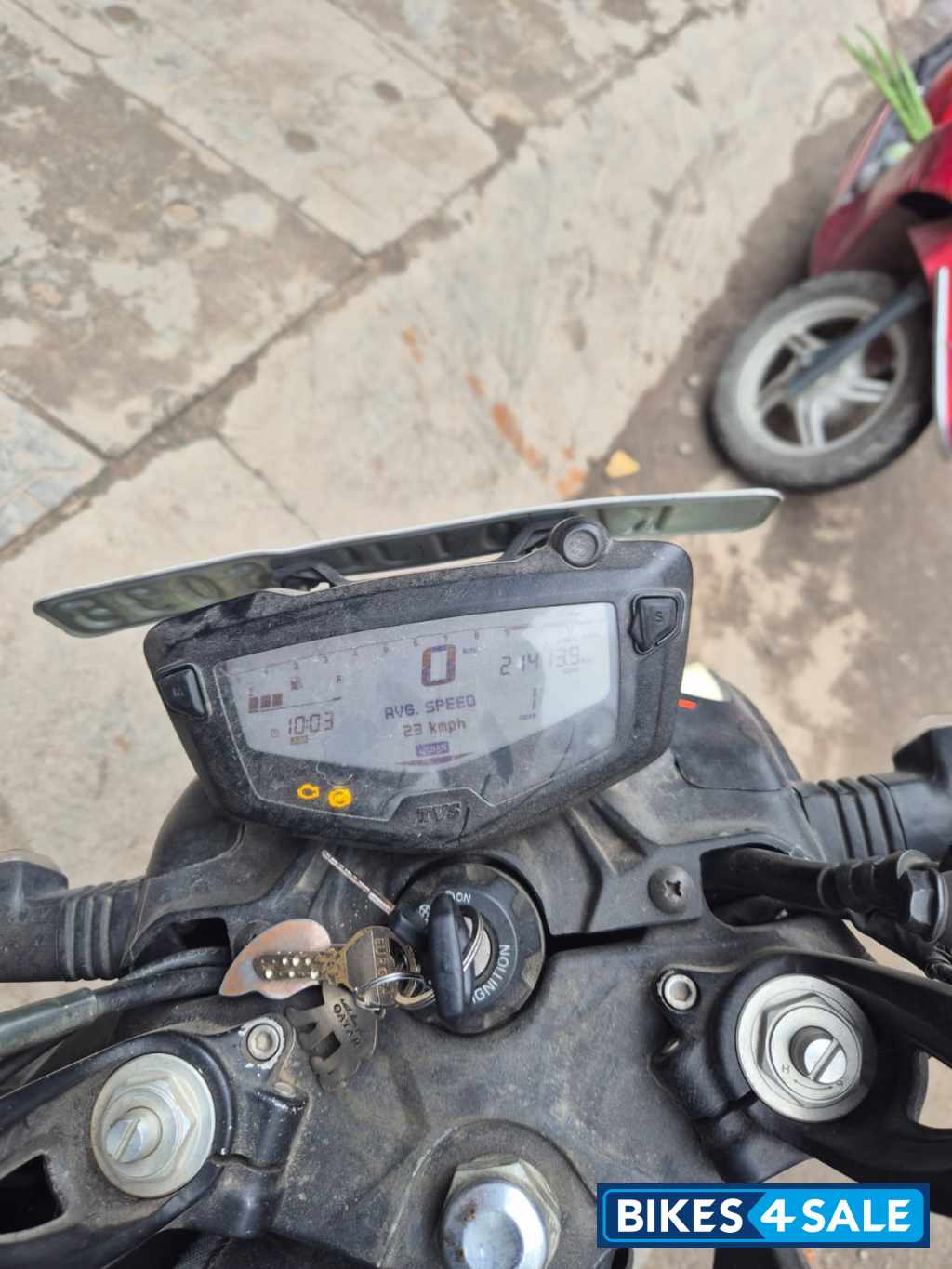 Black TVS Apache RTR 200 4V ABS