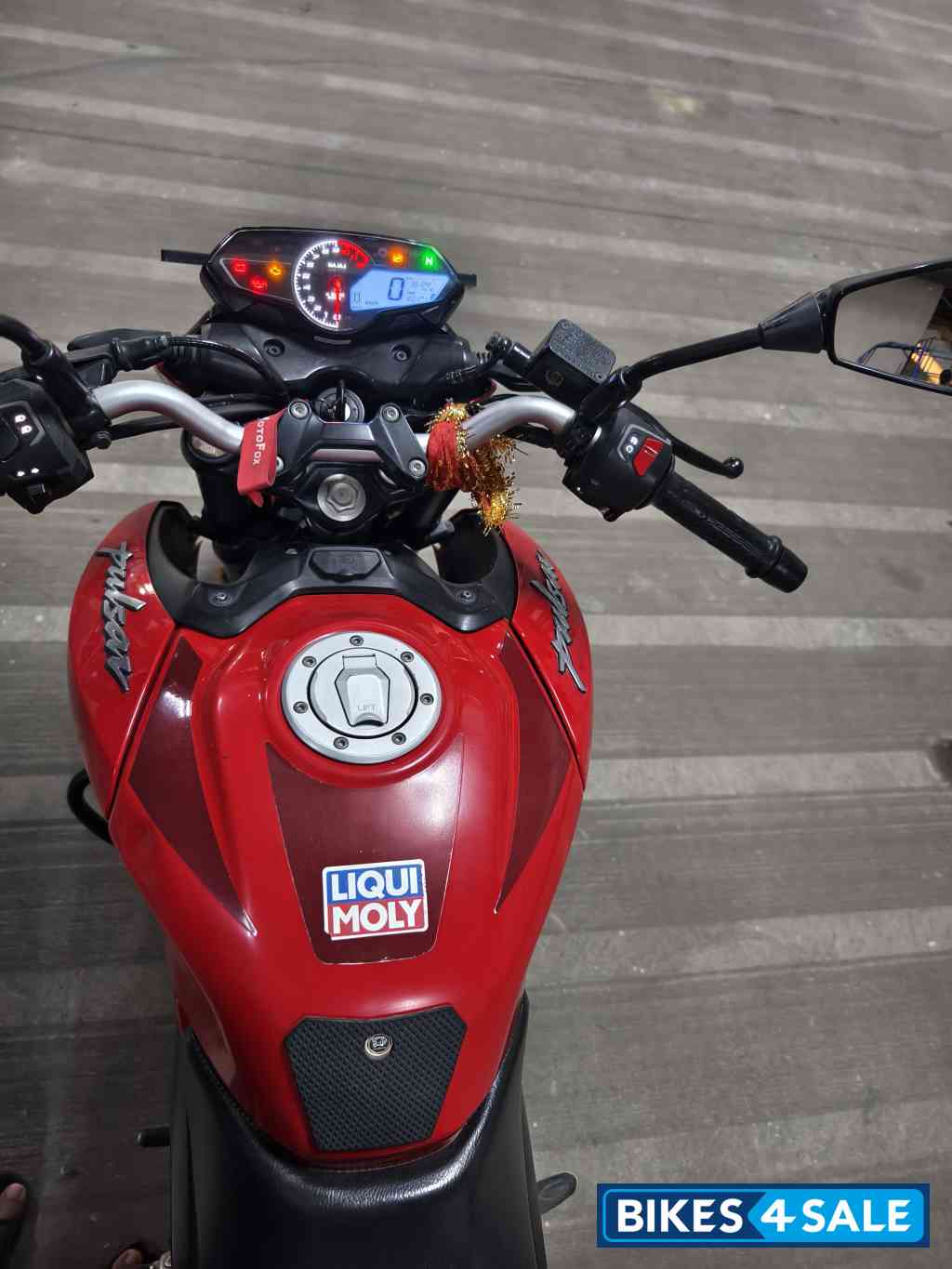 Red Bajaj Pulsar N250 Dual Channel ABS