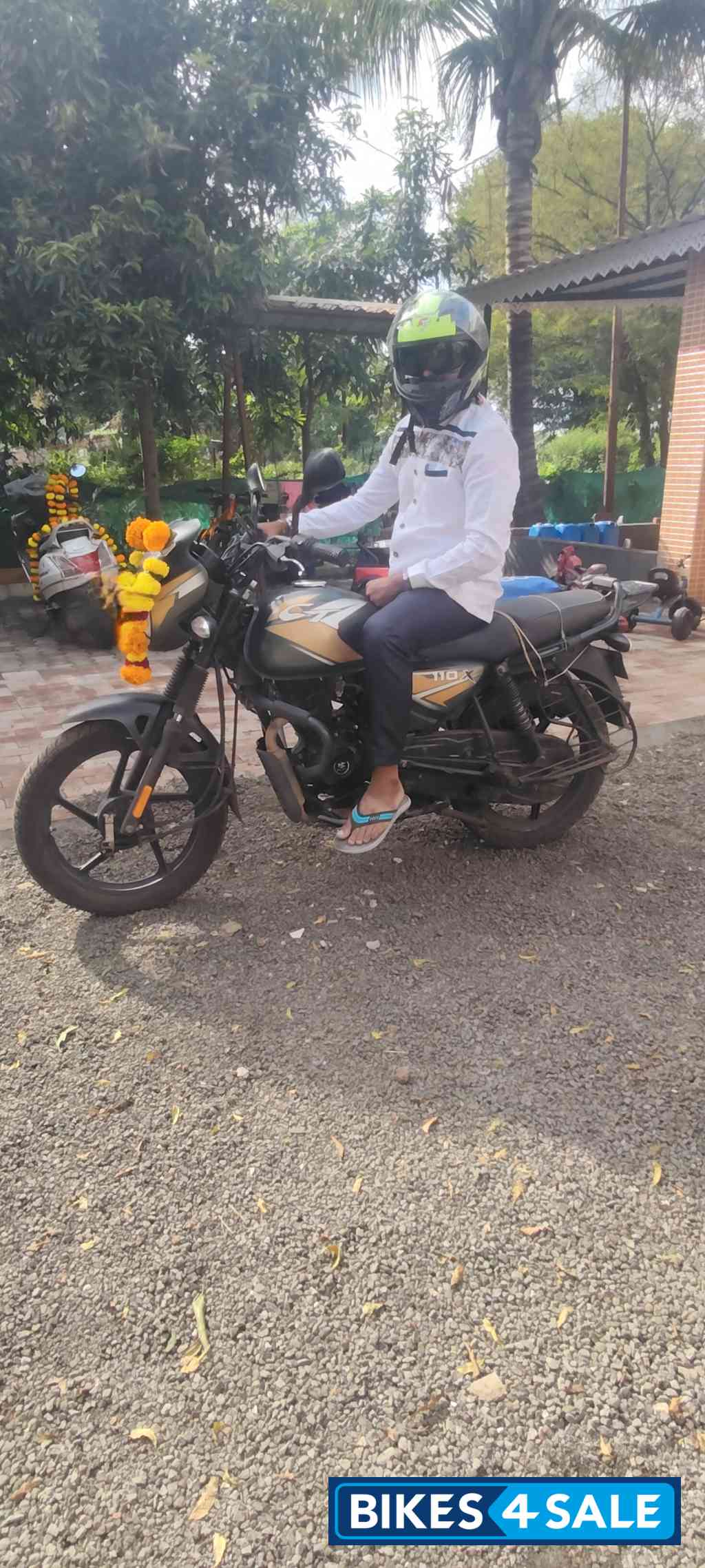 Army Green Bajaj CT110X