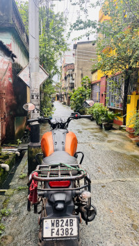 Matt Dull Orange And Black Yamaha FZ-X