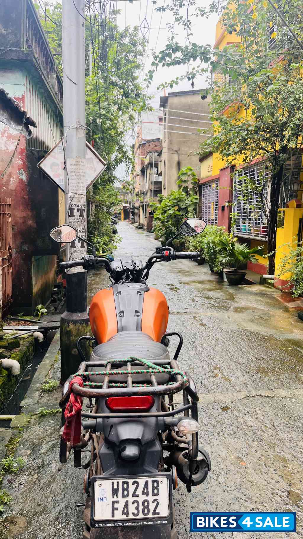 Matt Dull Orange And Black Yamaha FZ-X