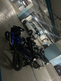Blue Yamaha YZF R15 V2