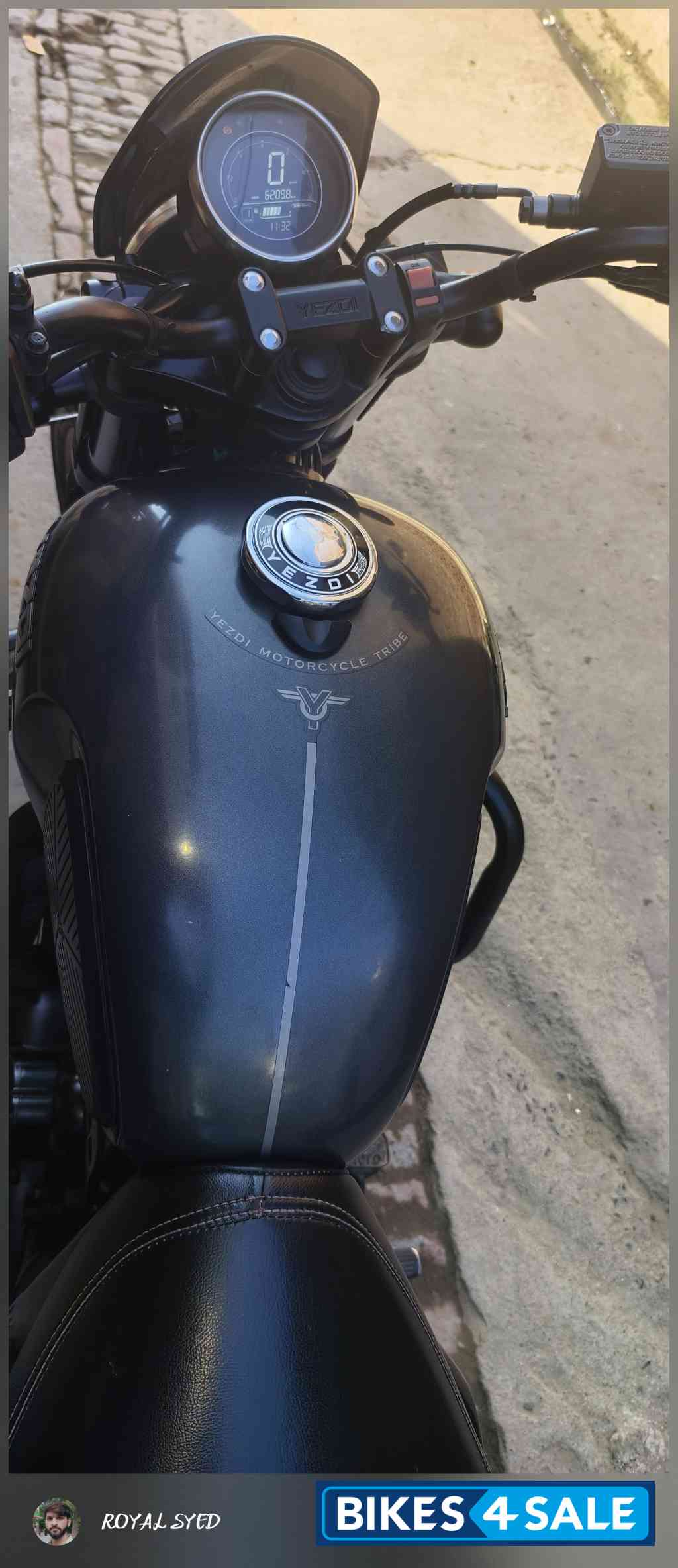 Smoke Grey Yezdi Roadster Dark