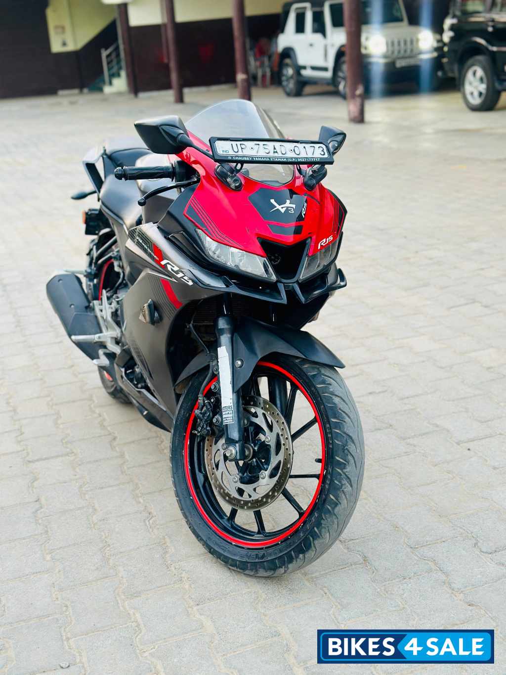 Red Yamaha YZF R15 V3