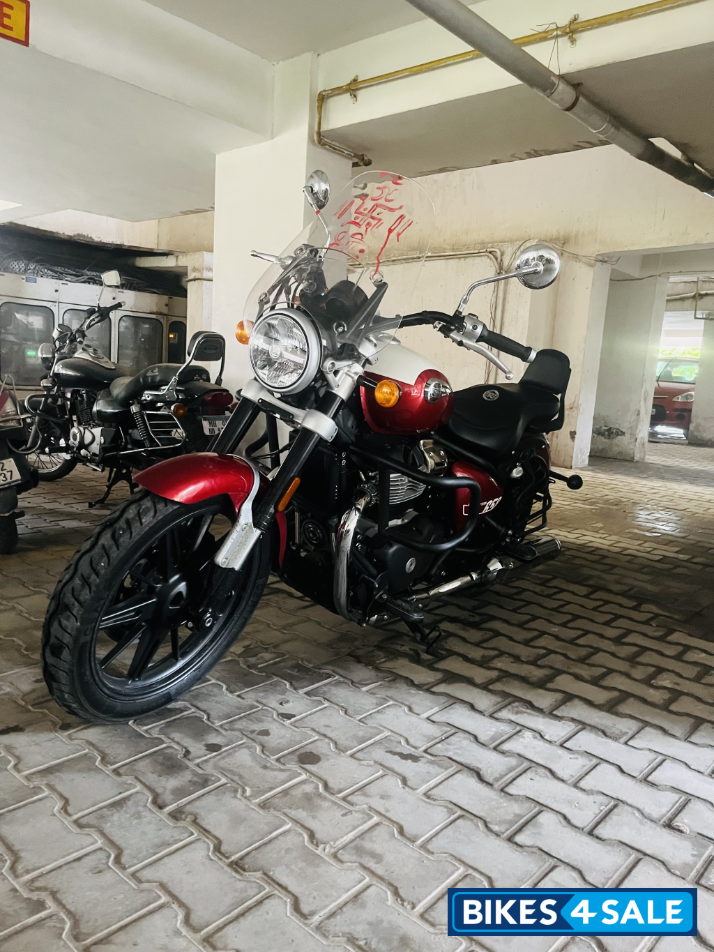 Celestial Red Royal Enfield Super Meteor 650