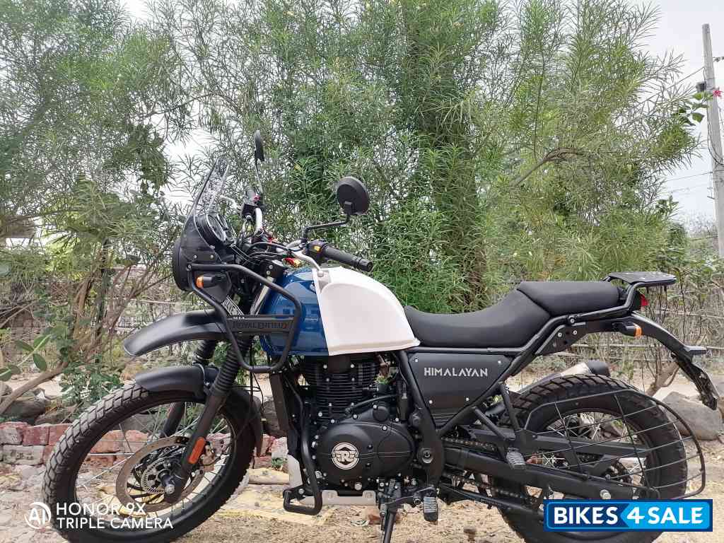 White Blue Royal Enfield Himalayan