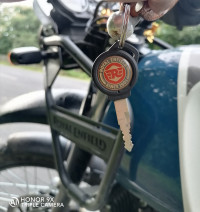 White Blue Royal Enfield Himalayan