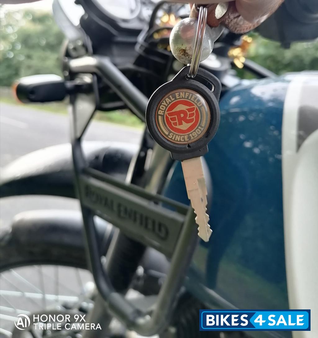 White Blue Royal Enfield Himalayan