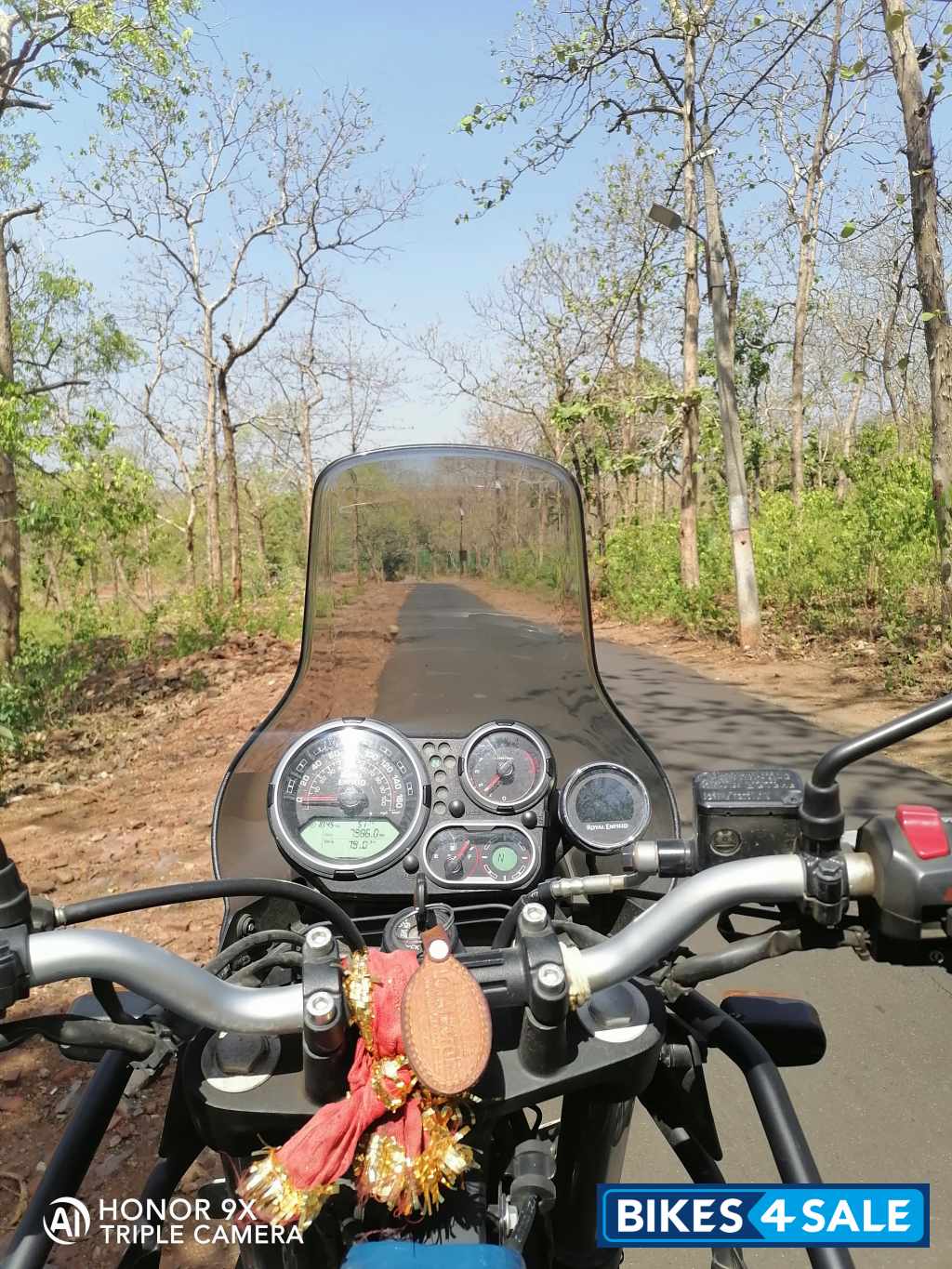 White Blue Royal Enfield Himalayan