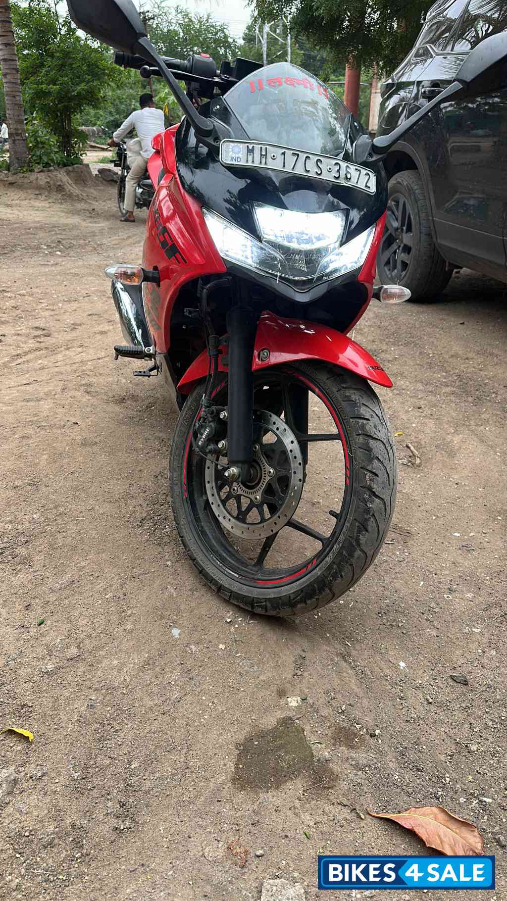Red Suzuki Gixxer SF BS6
