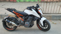 White KTM Duke 250