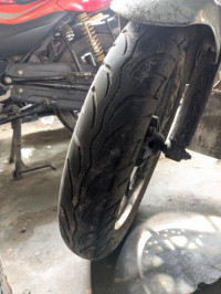 Candy Red/silver Suzuki Gixxer ABS