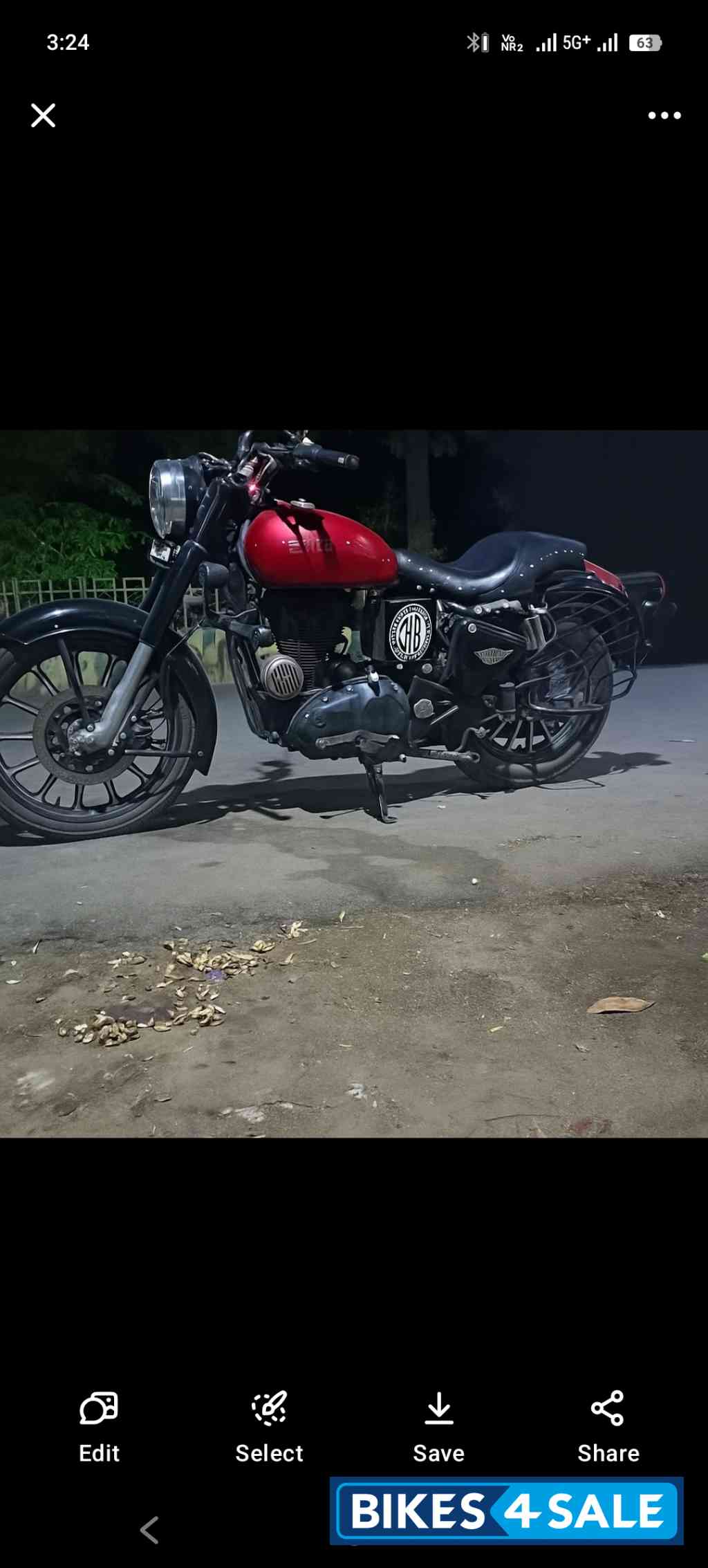 Regal Red Royal Enfield Bullet Electra