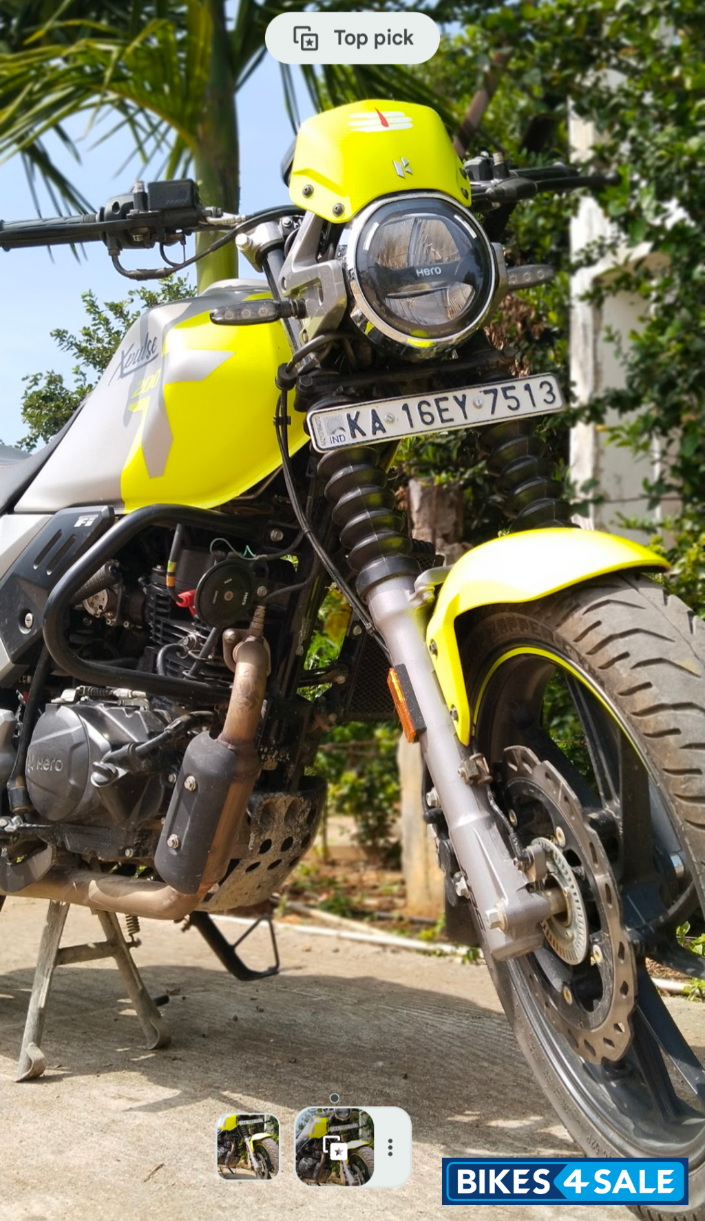 Punk Yellow Hero XPulse 200T 4V