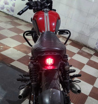 Red Silver Yezdi Scrambler Dual Tone
