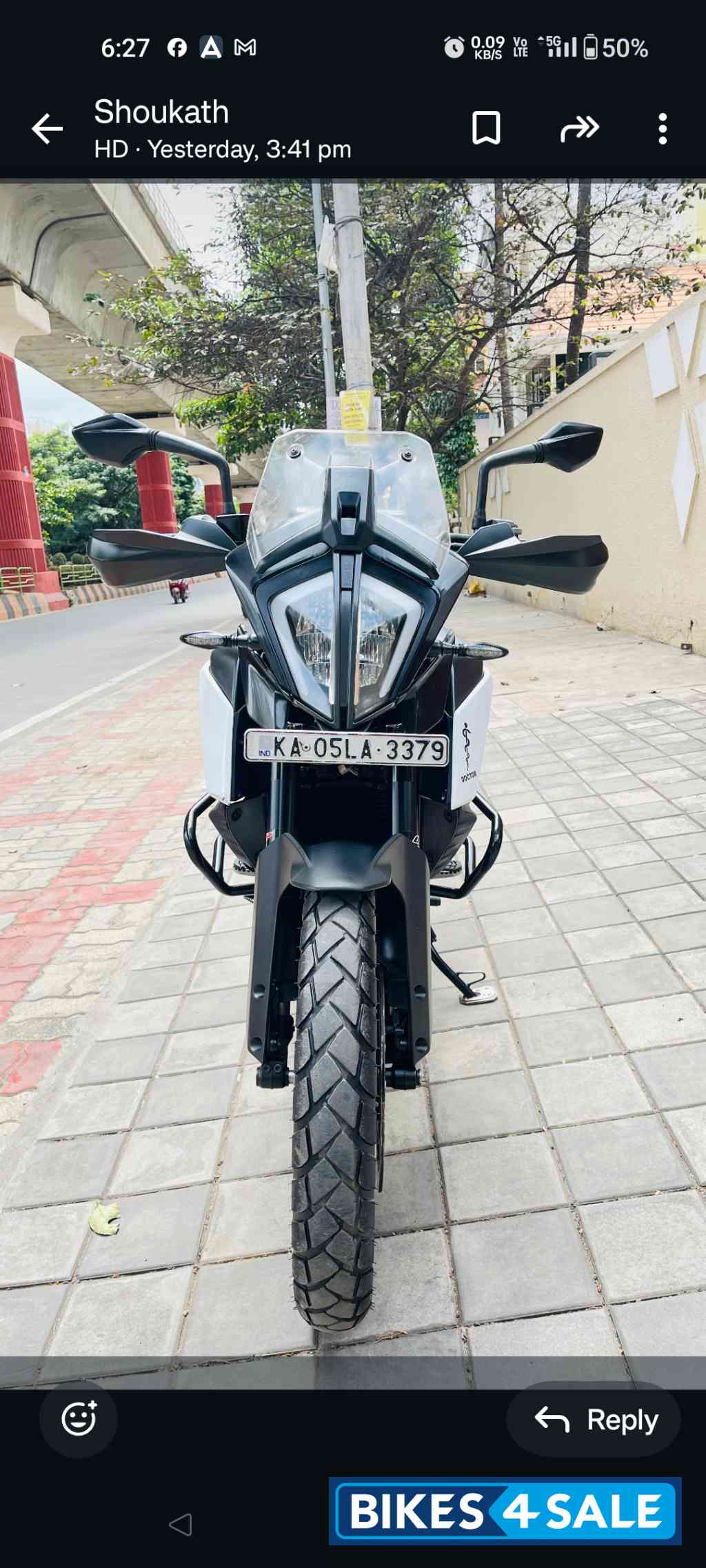 Black And Whire KTM 390 Adventure