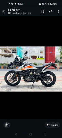 Black And Whire KTM 390 Adventure