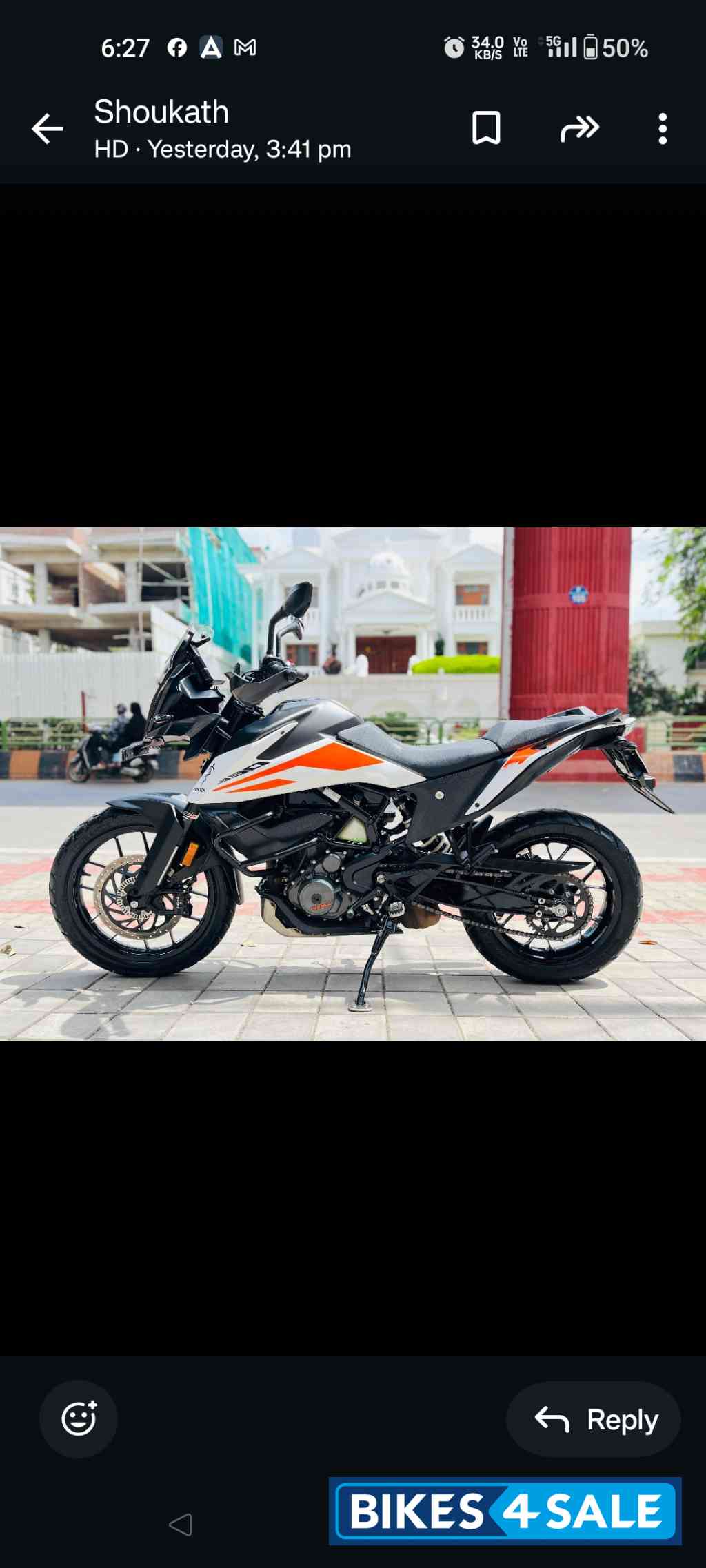 Black And Whire KTM 390 Adventure