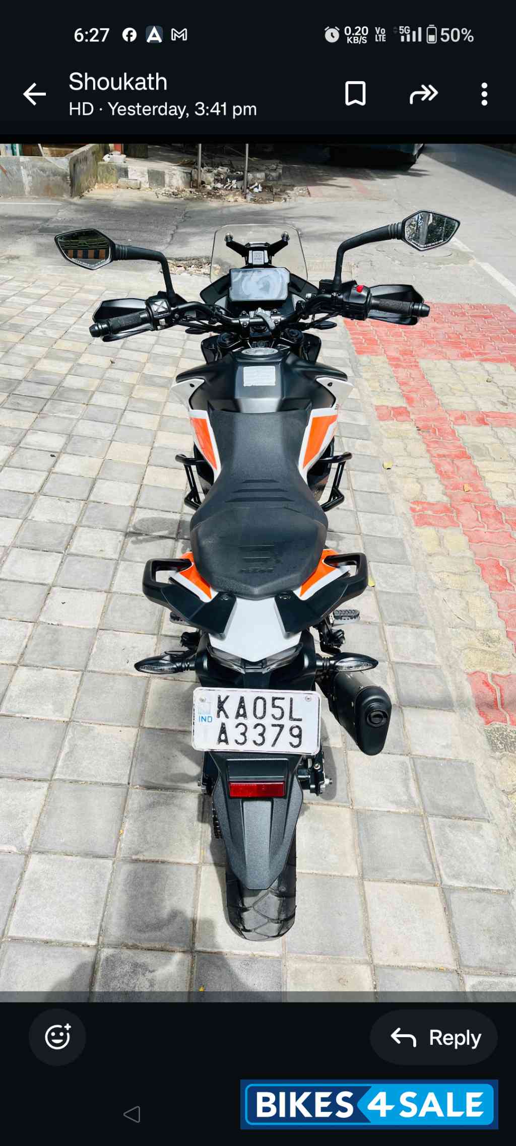 Black And Whire KTM 390 Adventure