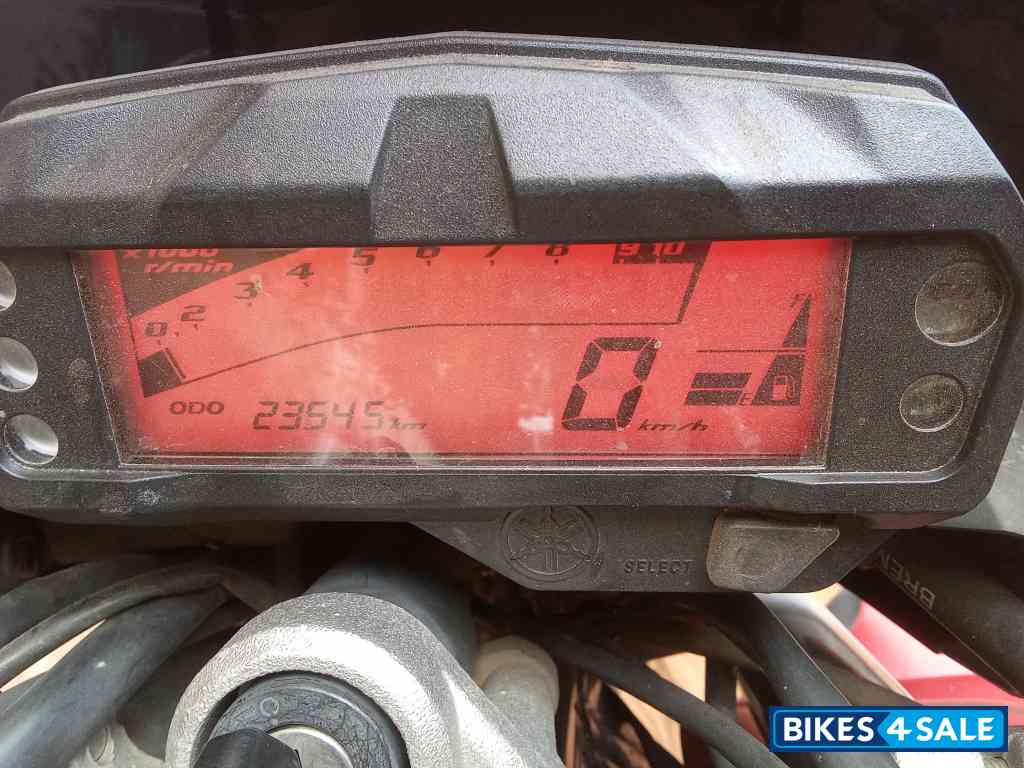 Red Yamaha FZ-S FI V2