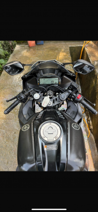 Black Yamaha YZF R15 V3 BS6