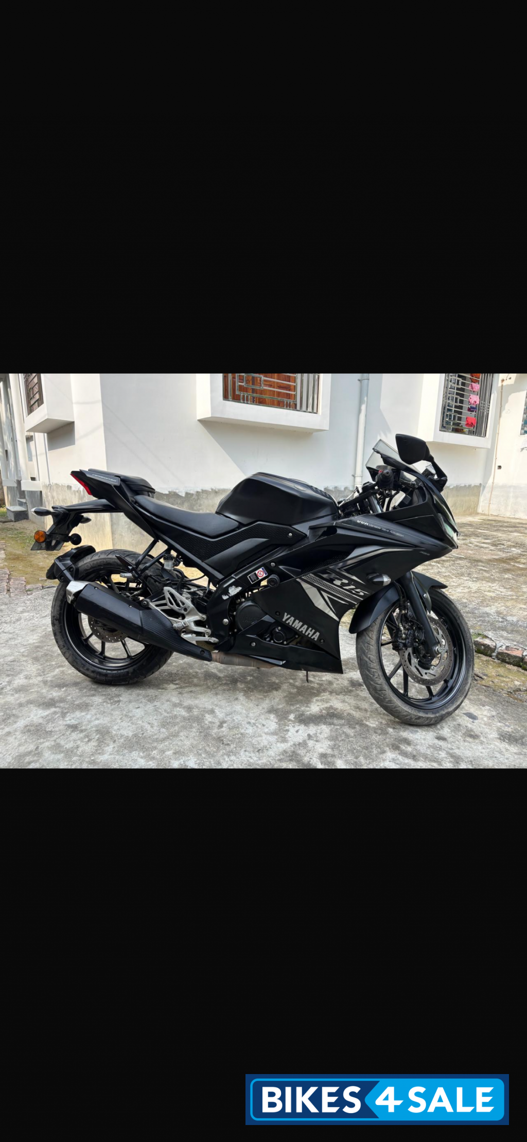 Black Yamaha YZF R15 V3 BS6 Black Yamaha YZF R15 V3 BS6
