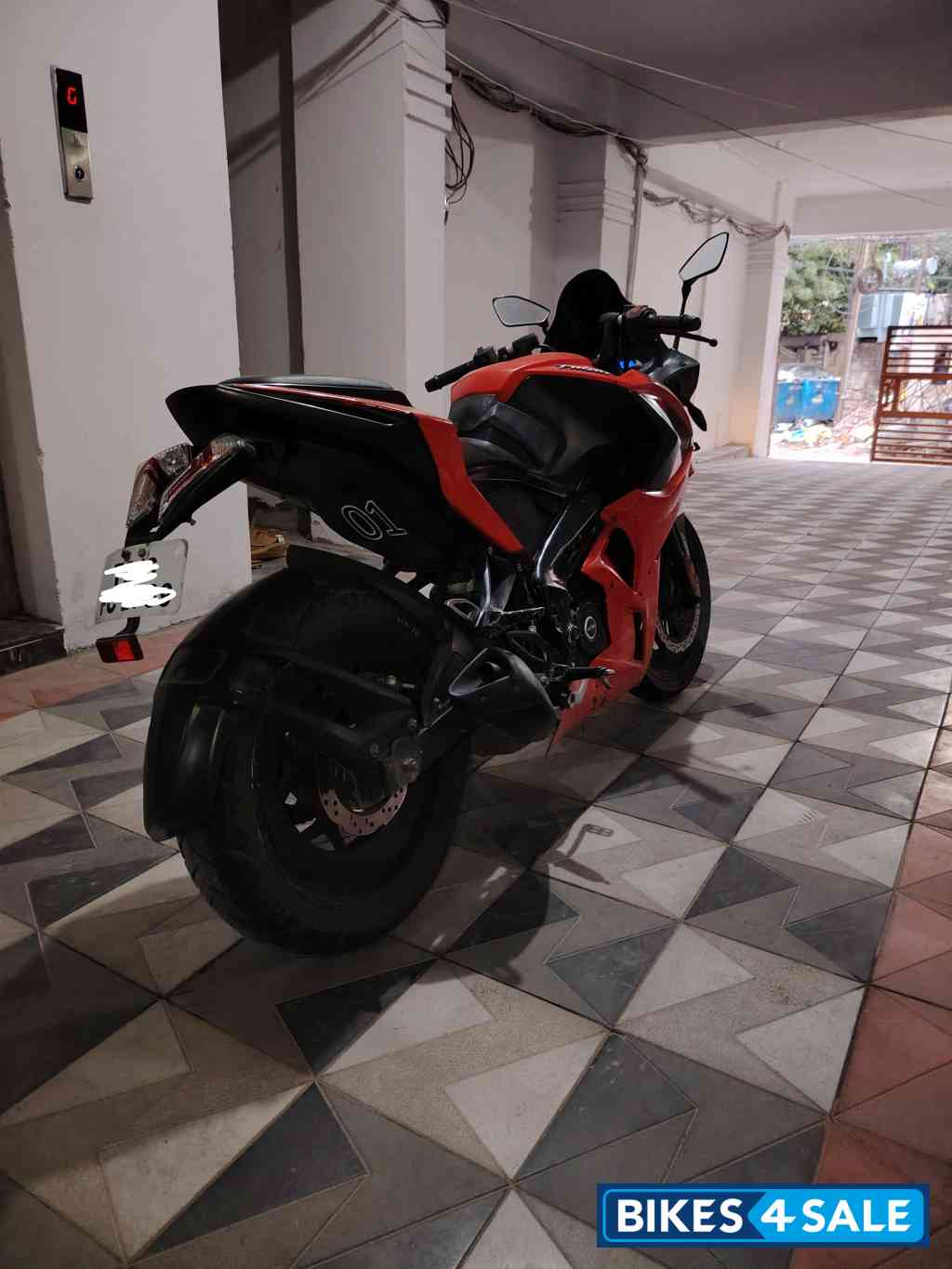 Burnt Red Bajaj Pulsar RS 200 BS6