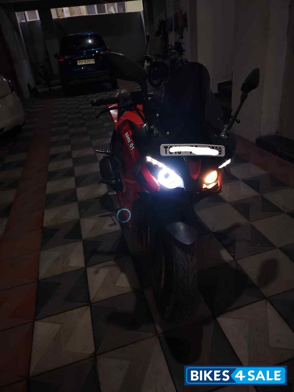 Burnt Red Bajaj Pulsar RS 200 BS6