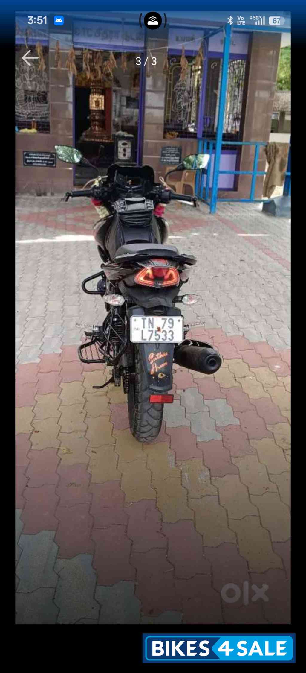 Red And Black TVS Apache RTR 160 BS VI