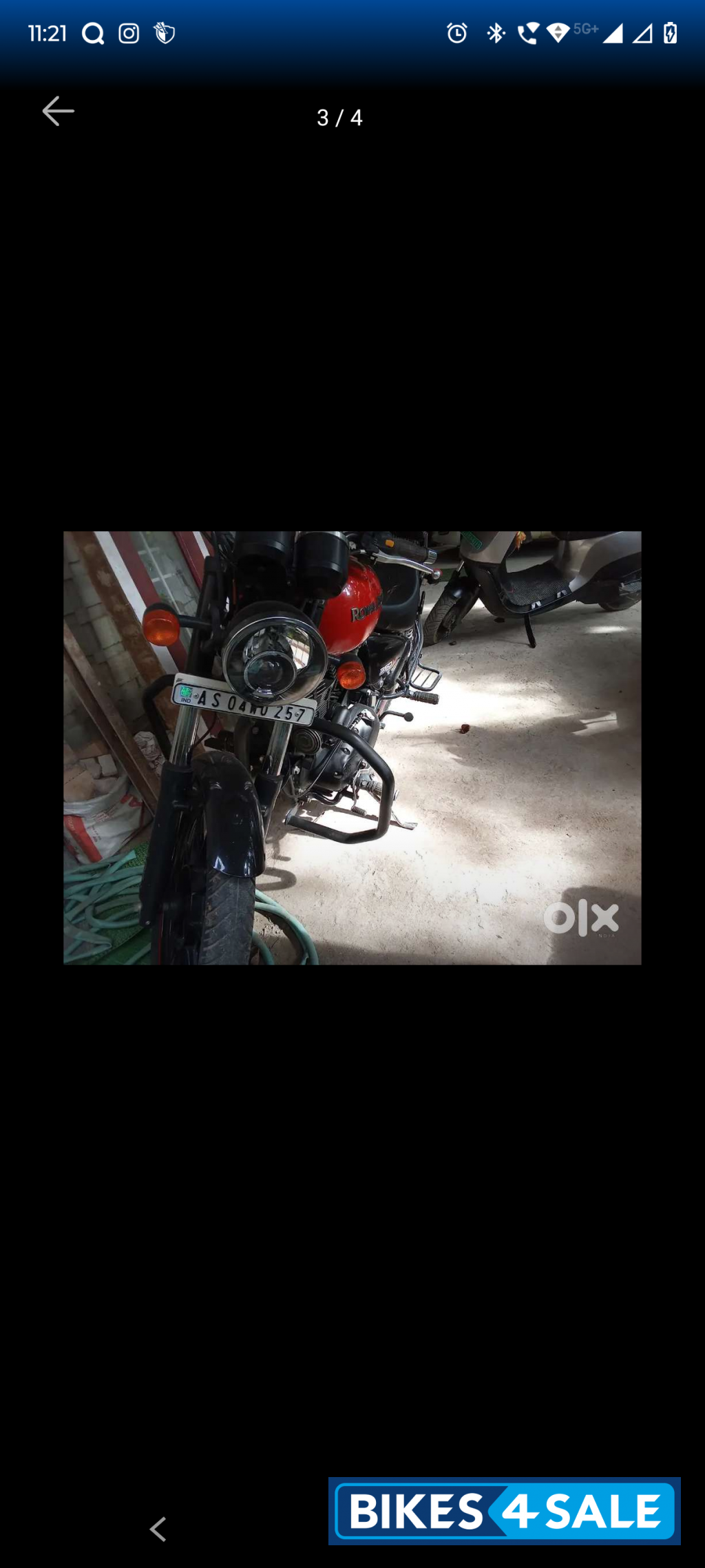 Red Royal Enfield Thunderbird X 350