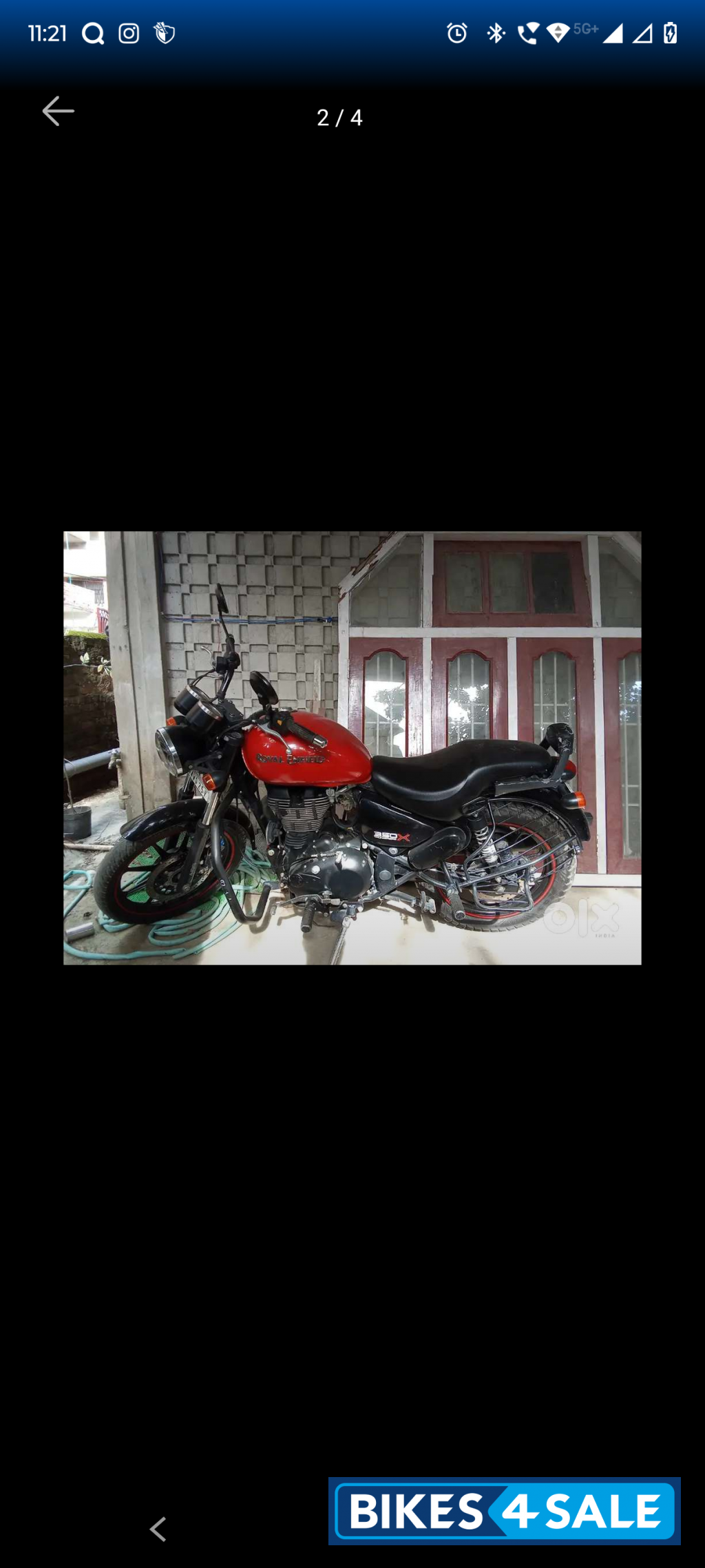 Red Royal Enfield Thunderbird X 350