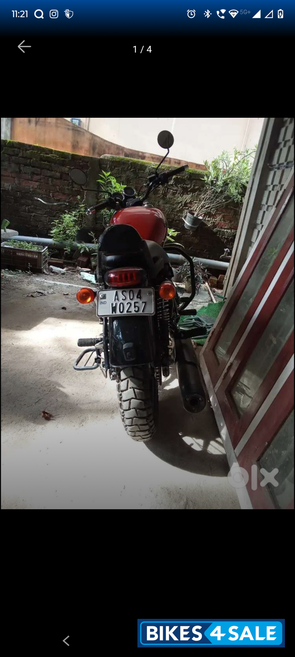 Red Royal Enfield Thunderbird X 350