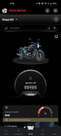 Plasma Blue Royal Enfield Shotgun 650