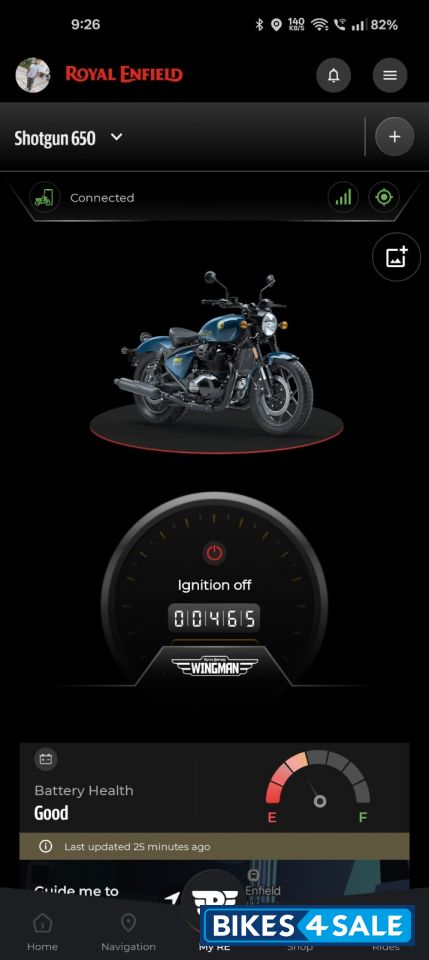 Plasma Blue Royal Enfield Shotgun 650