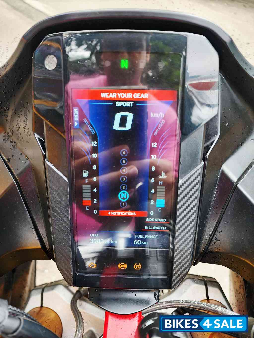 Bomber Grey TVS Apache RR 310