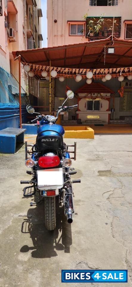 Blue And Chrome Royal Enfield Bullet 350 ES