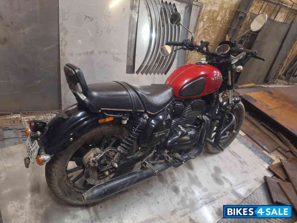 Red Yezdi Roadster Dark