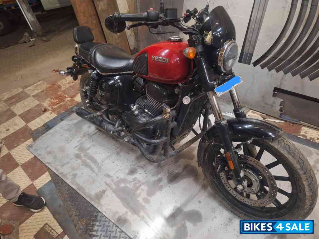 Red Yezdi Roadster Dark